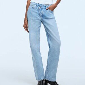 Low-Slung Straight Jeans Petite